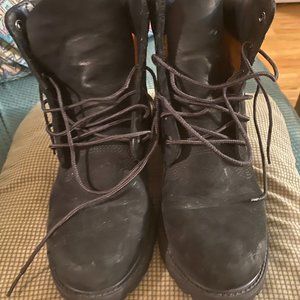 TIMBERLAND 6-Inch Waterproof Black Boots Women's 9M